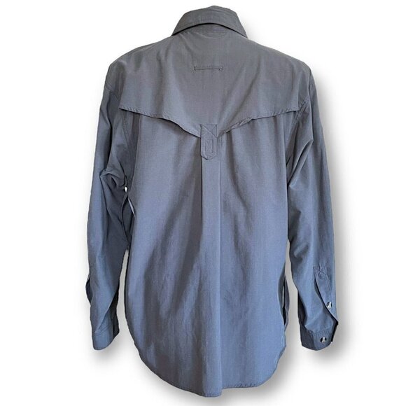 ExOfficio Mens Gray Vented Shirt Sz XL Hiking Camping Fishing Outdoor Gorpcore - Picture 5 of 7